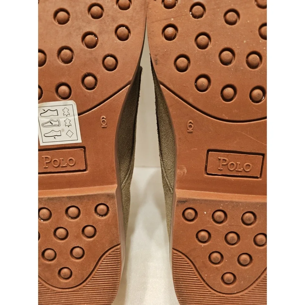 Polo Ralph Lauren Barton Buck Boys Size 6(women Sz 8) Suede Oxford Shoes Preppy